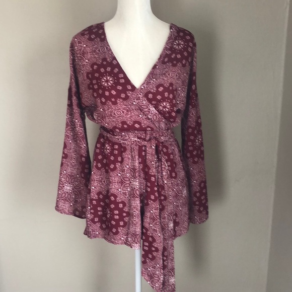 Buckle Pants - NWT Willow & Root Patterned Romper